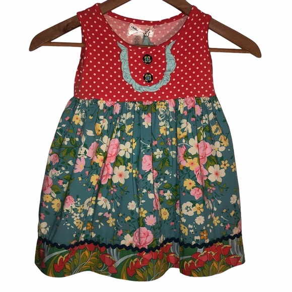 Matilda Jane Other - NWT MATILDA JANE Girls' Print Dress w/ Bag, Size 2